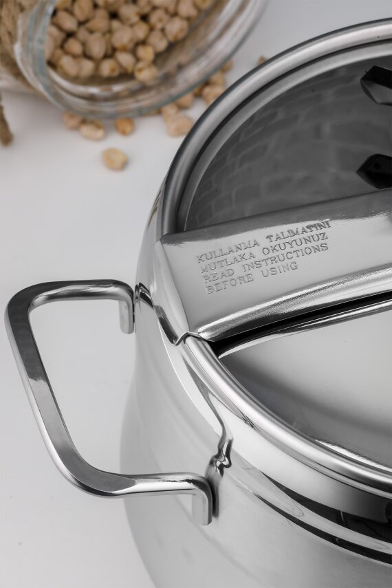 Cooker Lara 8 Litre İndiksiyon Uyumlu Düdüklü Tencere CKR912 - 4