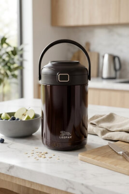 Cooker Leopar 2 Litre Kaşıklı Yemek Termosu YK1412 - 5