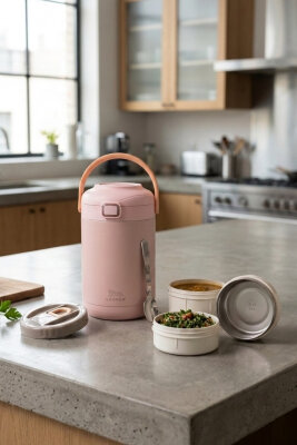 Cooker Leopar 2 Litre Kaşıklı Yemek Termosu YK1412 - 8