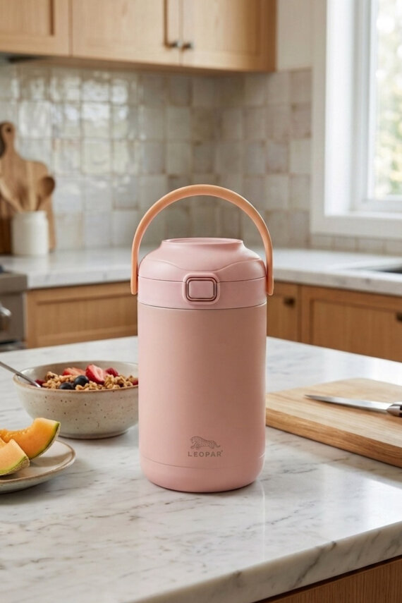 Cooker Leopar 2 Litre Kaşıklı Yemek Termosu YK1412 - 9