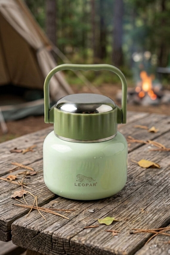 Cooker Leopar 500 ml Kaşıklı Yemek Termosu YK1516 - 2
