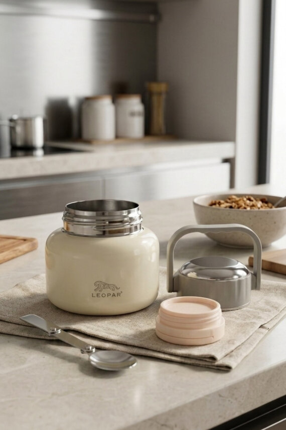 Cooker Leopar 500 ml Kaşıklı Yemek Termosu YK1516 - 15