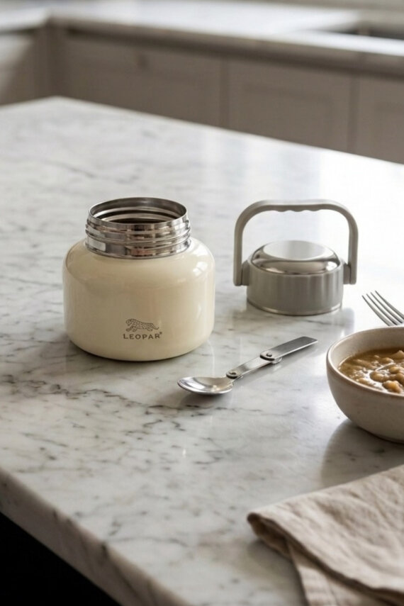 Cooker Leopar 500 ml Kaşıklı Yemek Termosu YK1516 - 16
