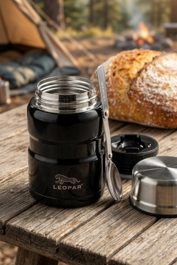 Cooker Leopar 500 ml Kaşıklı Yemek Termosu YK1829 - 8