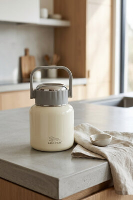 Cooker Leopar 900 ml Kaşıklı Yemek Termosu YK1517