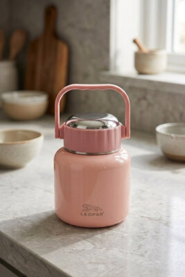 Cooker Leopar 900 ml Kaşıklı Yemek Termosu YK1517 - 11