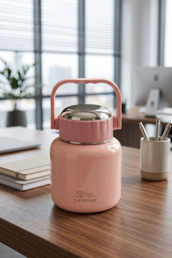 Cooker Leopar 900 ml Kaşıklı Yemek Termosu YK1517 - 12