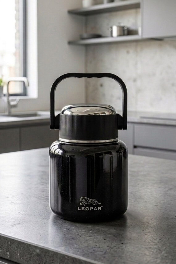 Cooker Leopar 900 ml Kaşıklı Yemek Termosu YK1517 - 17