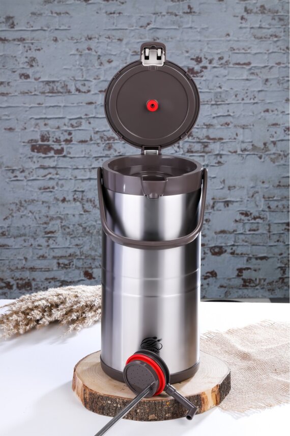 Cooker 4.5 Litre Paslanmaz Çelik Pompalı Termos CKR2009 - 5