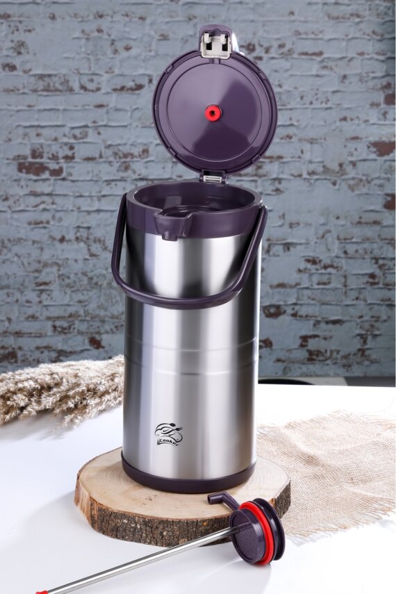 Cooker 4.5 Litre Paslanmaz Çelik Pompalı Termos CKR2009 - 8