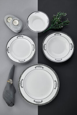 Cooker Monarch 24 Parça Porselen Yemek Takımı CKR4805 - 2