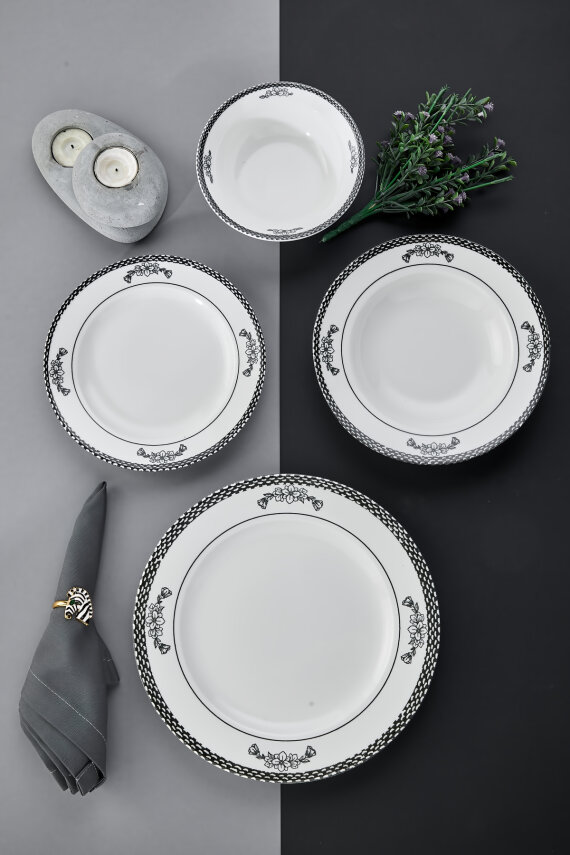 Cooker Monarch 24 Parça Porselen Yemek Takımı CKR4805 - 2