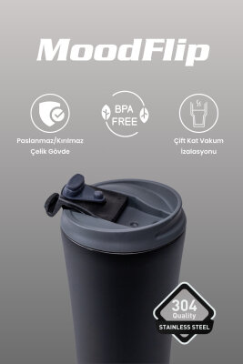Cooker MoodFlip 400 ml Paslanmaz Çelik Bardak Termos CKR2050 - 24