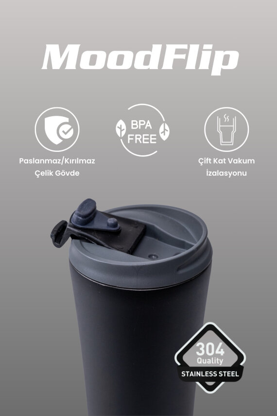 Cooker MoodFlip 400 ml Paslanmaz Çelik Bardak Termos CKR2050 - 24