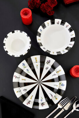 Cooker Noirelle 24 Parça Porselen Yemek Takımı CKR4277 - 2