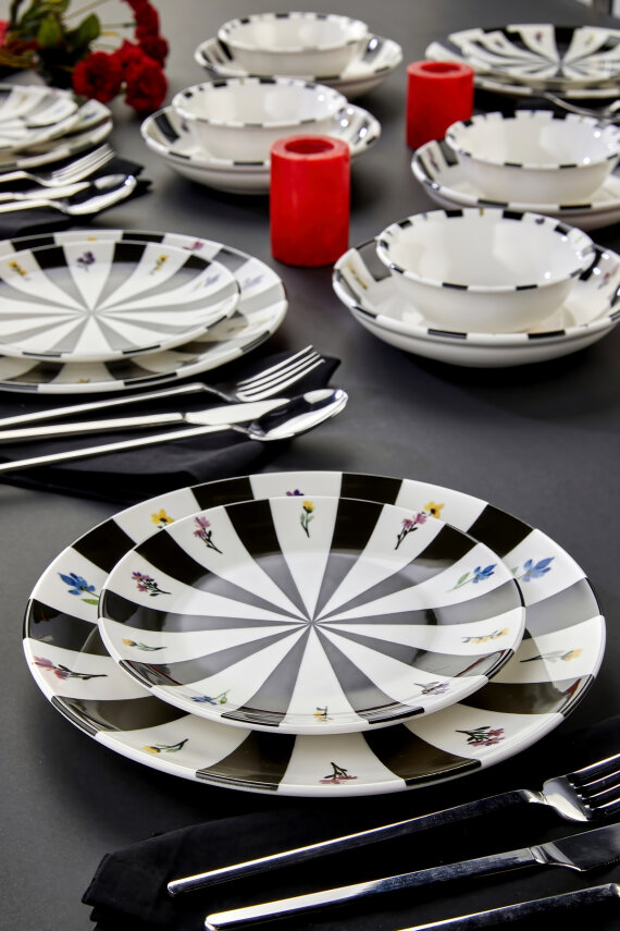 Cooker Noirelle 24 Parça Porselen Yemek Takımı CKR4277 - 6