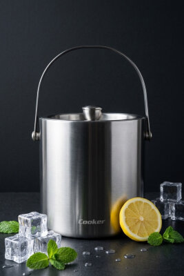 Cooket 2 Litre Çelik Buz Kovası YK1839 - 3