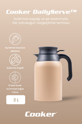 DailyServe 2 Litre Paslanmaz Çelik Termos CKR2089 - 2