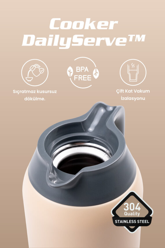 DailyServe 2 Litre Paslanmaz Çelik Termos CKR2089 - 3
