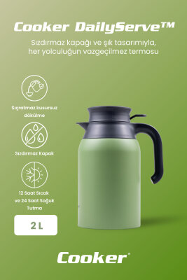 DailyServe 2 Litre Paslanmaz Çelik Termos CKR2089 - 5