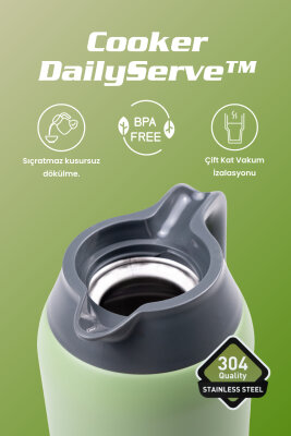 DailyServe 2 Litre Paslanmaz Çelik Termos CKR2089 - 6