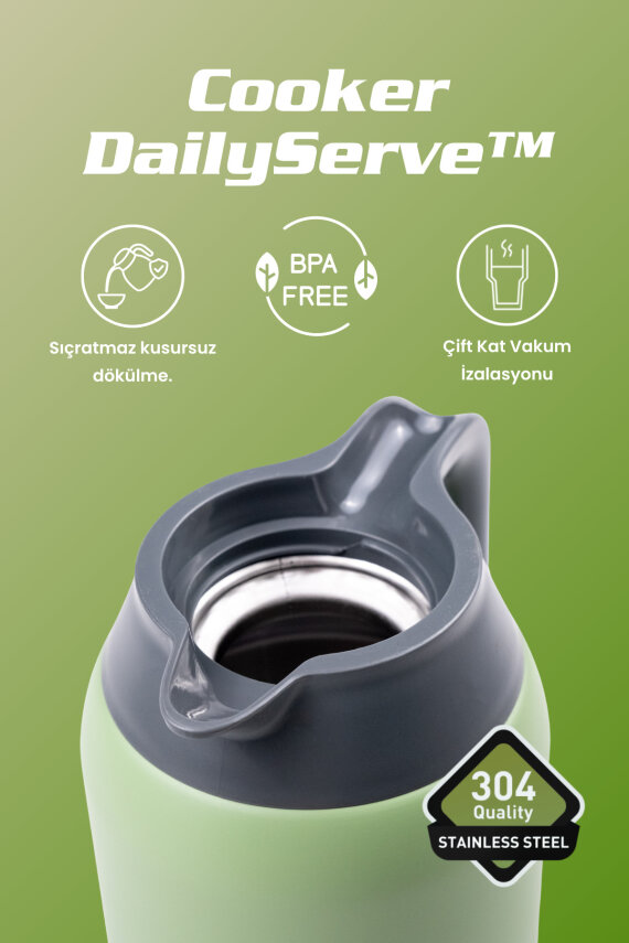 DailyServe 2 Litre Paslanmaz Çelik Termos CKR2089 - 6