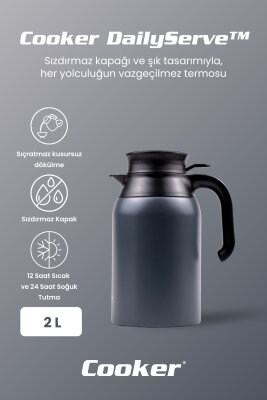 DailyServe 2 Litre Paslanmaz Çelik Termos CKR2089 - 11
