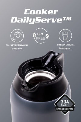 DailyServe 2 Litre Paslanmaz Çelik Termos CKR2089 - 12