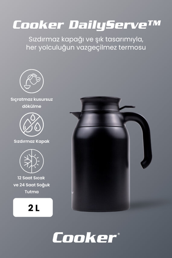 DailyServe 2 Litre Paslanmaz Çelik Termos CKR2089 - 14