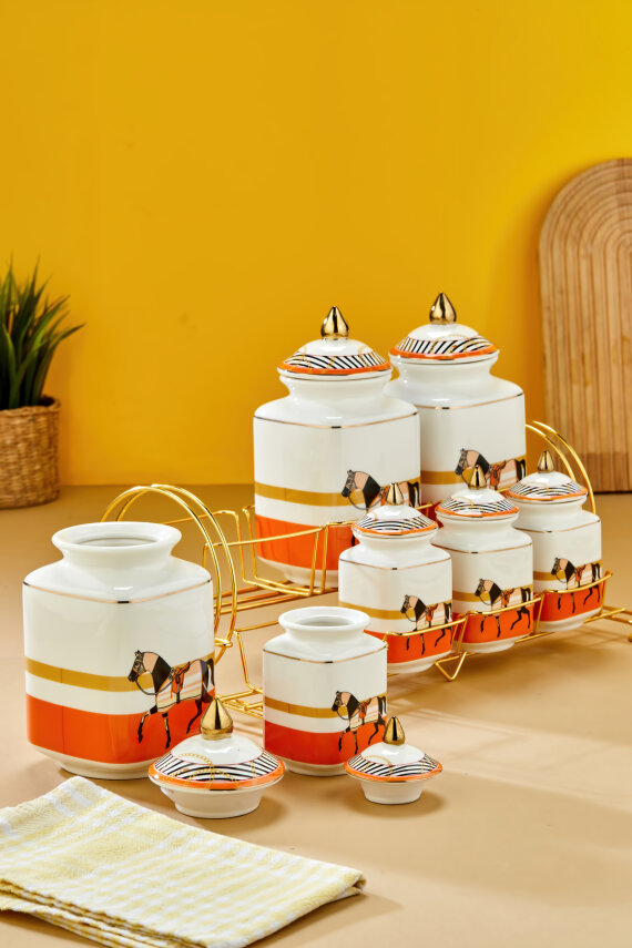 Cooker Hürrem 7'li Standlı Baharat Saklama Seti CKR3779 - 5