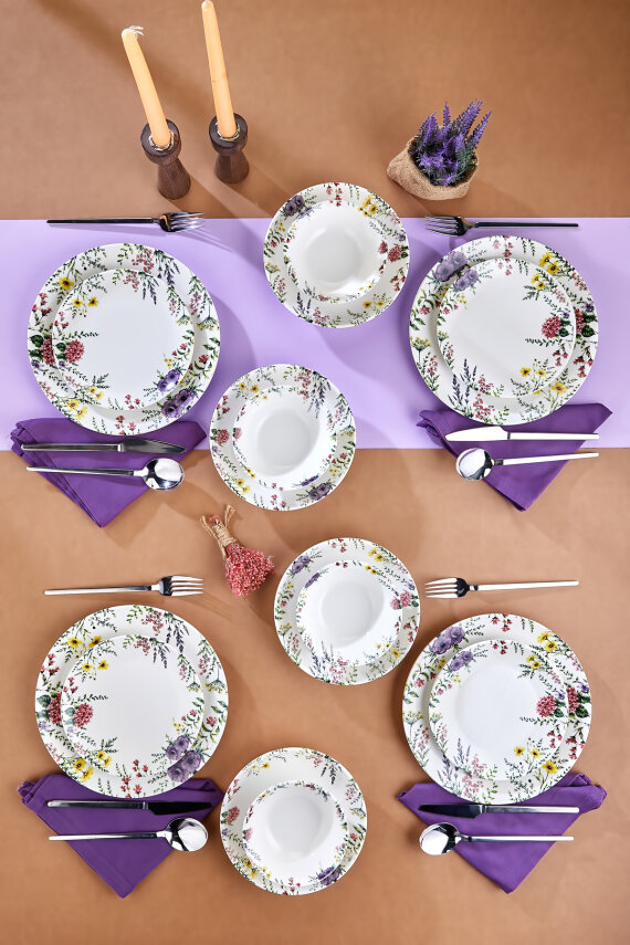 Lavinia 16 Parça 4 Kişilik Porselen Yemek Takımı CKR4836 - 6