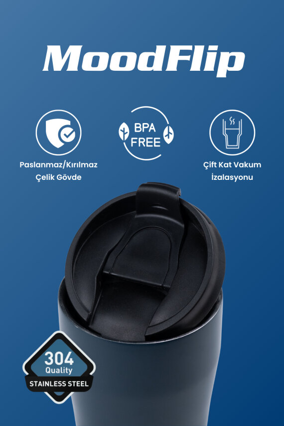 MoodFlip 400 ml Paslanmaz Çelik Bardak Termos CKR2049 - 3