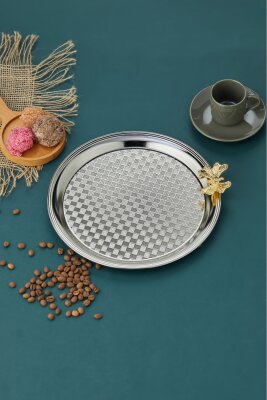 Cooker Kelebekli Yuvarlak Sunum Tepsisi 25 cm - 7