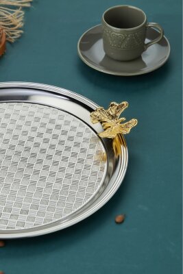 Cooker Kelebekli Yuvarlak Sunum Tepsisi 25 cm - 8